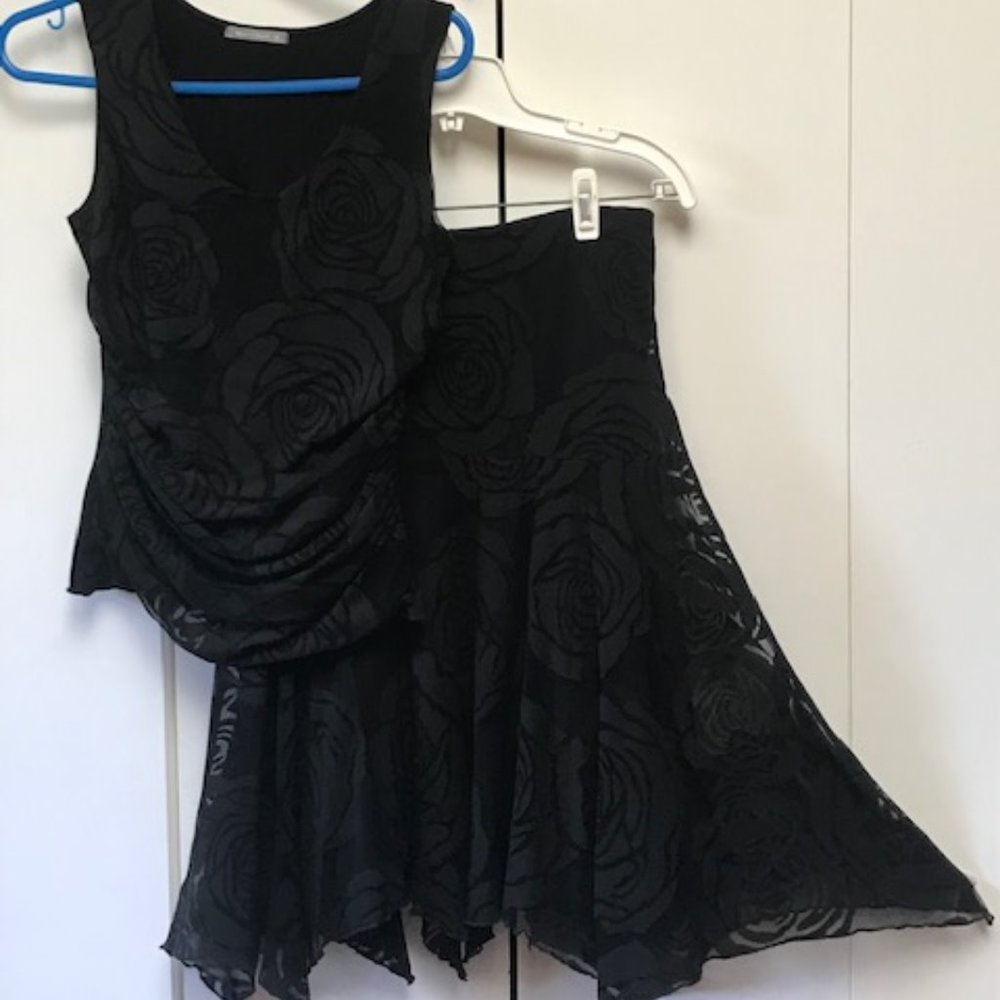 Black Lacy 2-piece dress